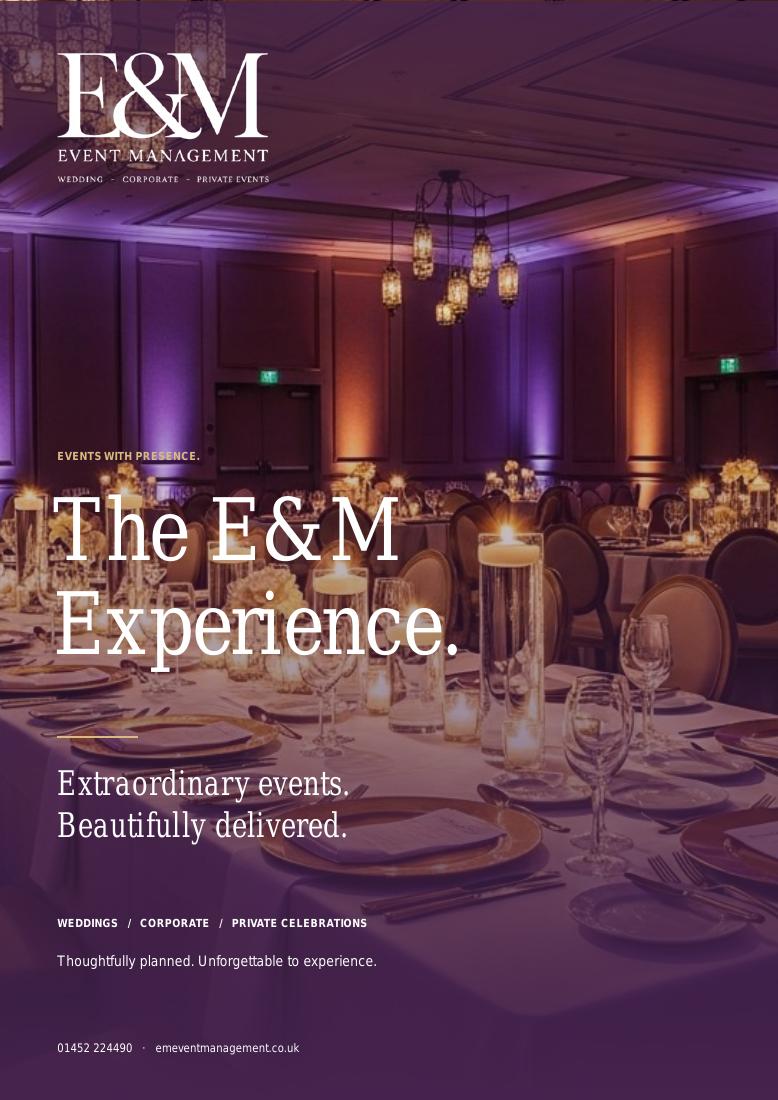 Event Management — Brochure 2026: E&M brochure cover